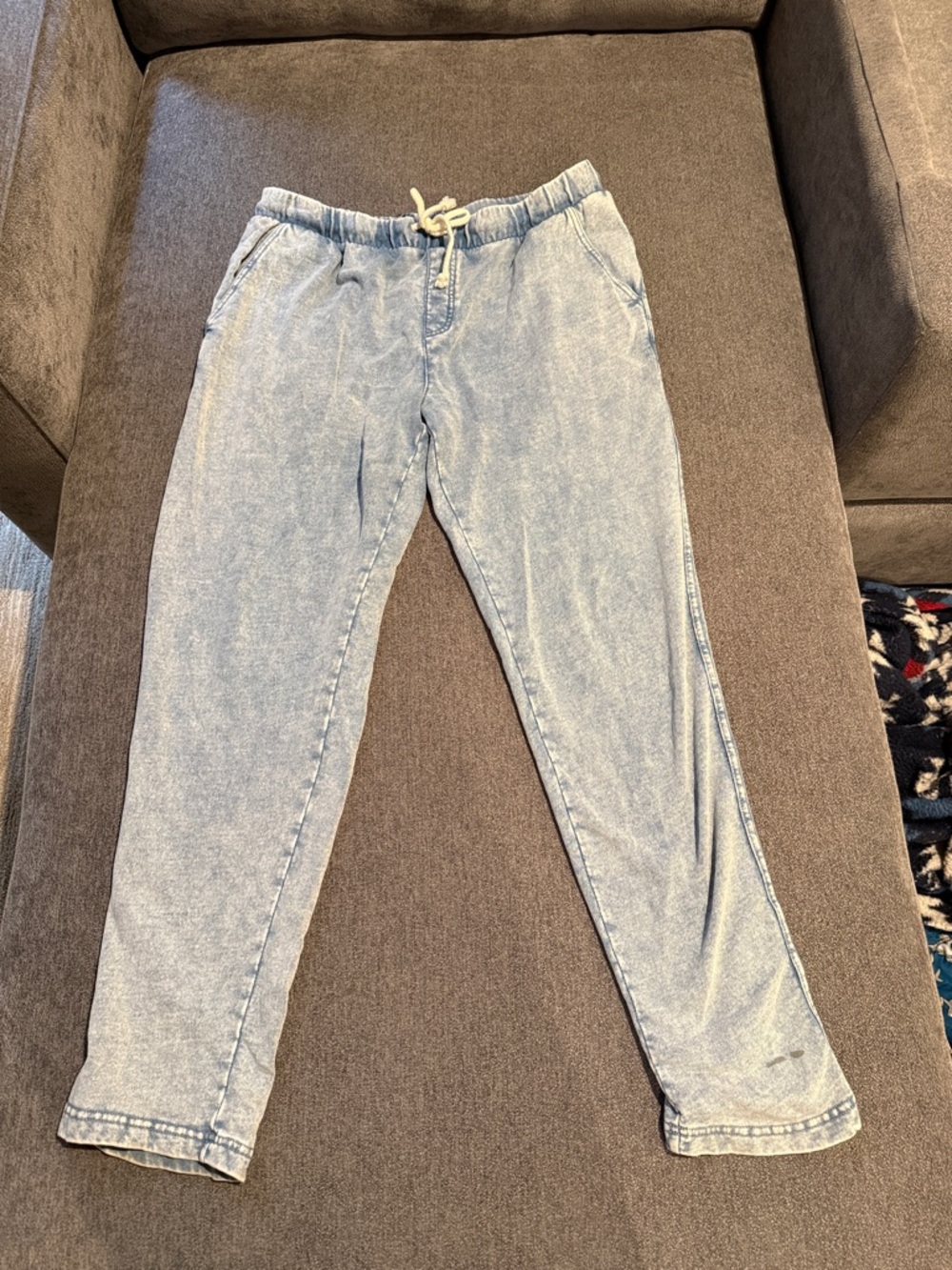 Z Supply Light Blue Denim-Style Jogger